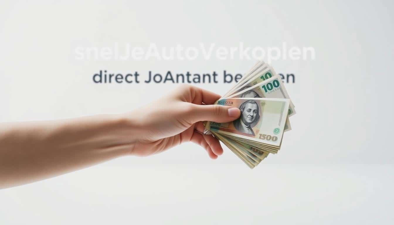 Direct contant betaald bij auto verkopen