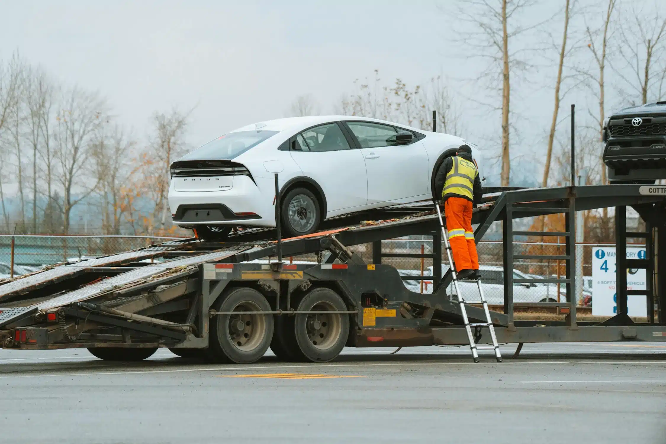Auto verkopen zonder keuring - takelwagen